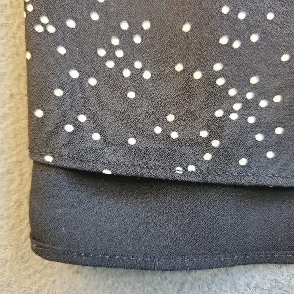 RW&CO Women Black Cami Tank Top Polka Dots Size M Stylish Casual - Picture 7 of 11